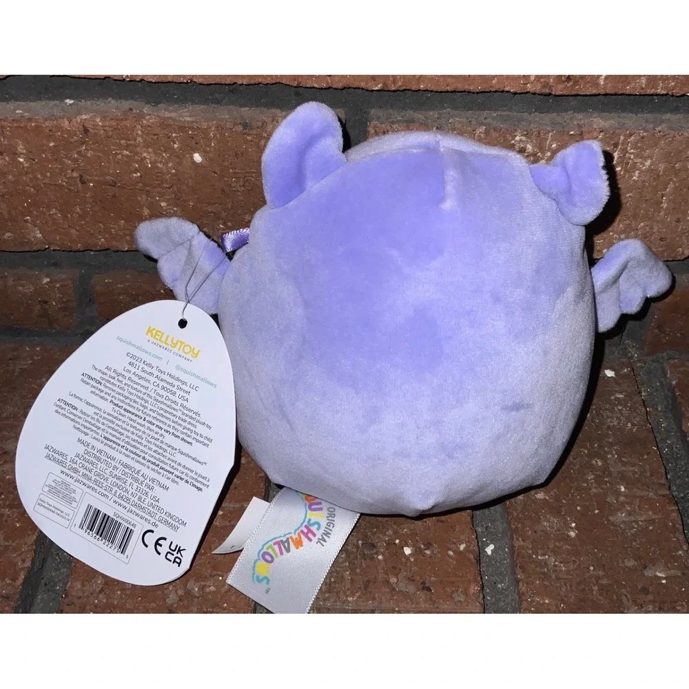 Squishmallows Joldy the Bat Purple Black Glitter 5 Inch Halloween Plush 2023 NWT